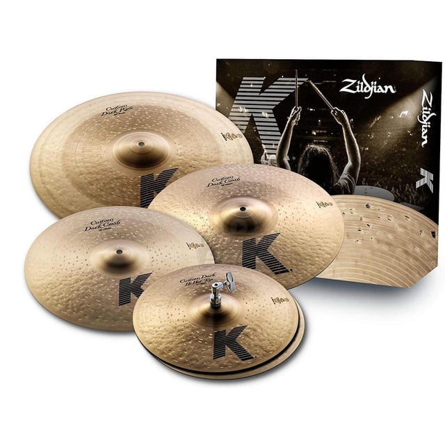 Set de Platillos Serie K Custom Dark KCD900 ZILDJIAN dorado 60.9x10.16x60.9