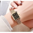 thumbnail image 2 of Watches for Women Wrist Watches Steel Strap Womens Watch Casual Fashion Simple Square Quartz Wristwatch, 2 of 6