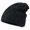 Charcoal, variant on Big Size Deep Crown Distressed Reversible Beanie - Beige XL-3XL