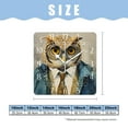 thumbnail image 2 of 10 Inch Wall Clock Battery Operated Silent Clock Decorative for Office, Kitchen, Outdoor, Living Room，Wise Owl with Glasses Watercolor Image, 2 of 4