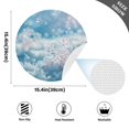 thumbnail image 2 of Ryvnso Snowflakes Christmas Round Plate Mats Dining Table Placemat Set of 4 for Holiday Decoration, 2 of 7