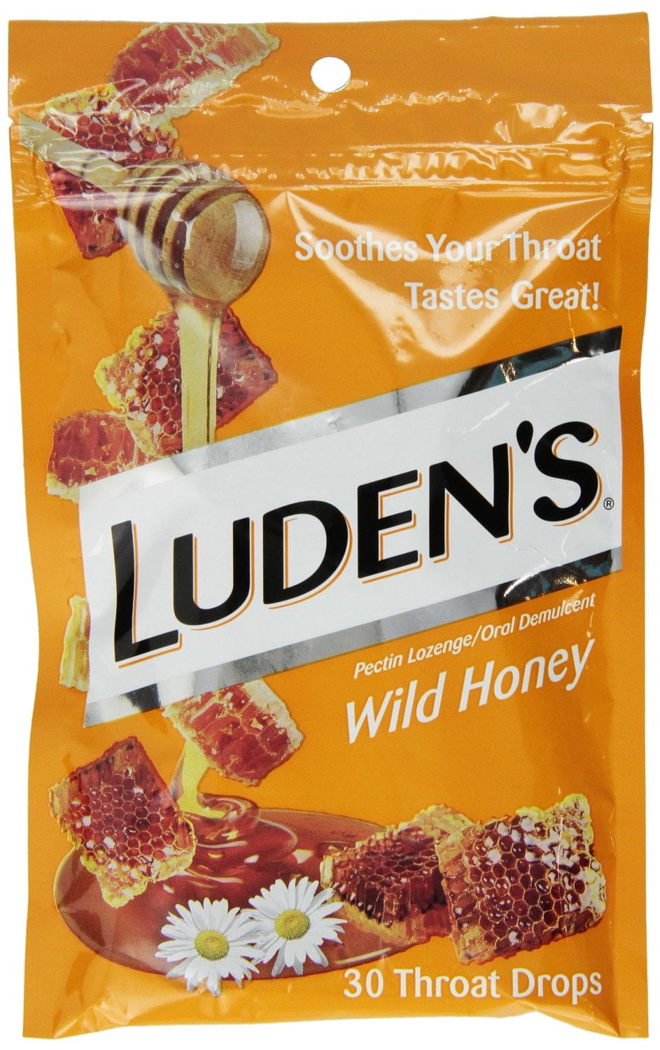 2 Bags Of Luden's Wild Honey Throat Drops 30 Count Each