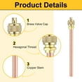 thumbnail image 4 of 2Pcs Access Service Valves, 1/4" OD x 4.06" Length Filling Access Valves, 4 of 7
