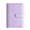 Purple, variant on A6 Macaron PU Leather Binder Notebook - Detachable Zippered Pouch & Cash Bill Holder, Planner Set