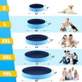 thumbnail image 6 of Portable Dog Pool, Foldable Pet Swimming Tub, Anti-Slip Pet Bathtub, Hard Plastic Bath Pool for Pets Dogs and Cats, 80 x 16 Inches, 6 of 6