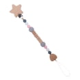 thumbnail image 1 of Clip para chupete de bebé, juguete de cadena de agarre para bebés, decorativo Flexible, hecho a mano, cadena de chupete con cuentas para Baby Shower, Estilo A, 1 of 8