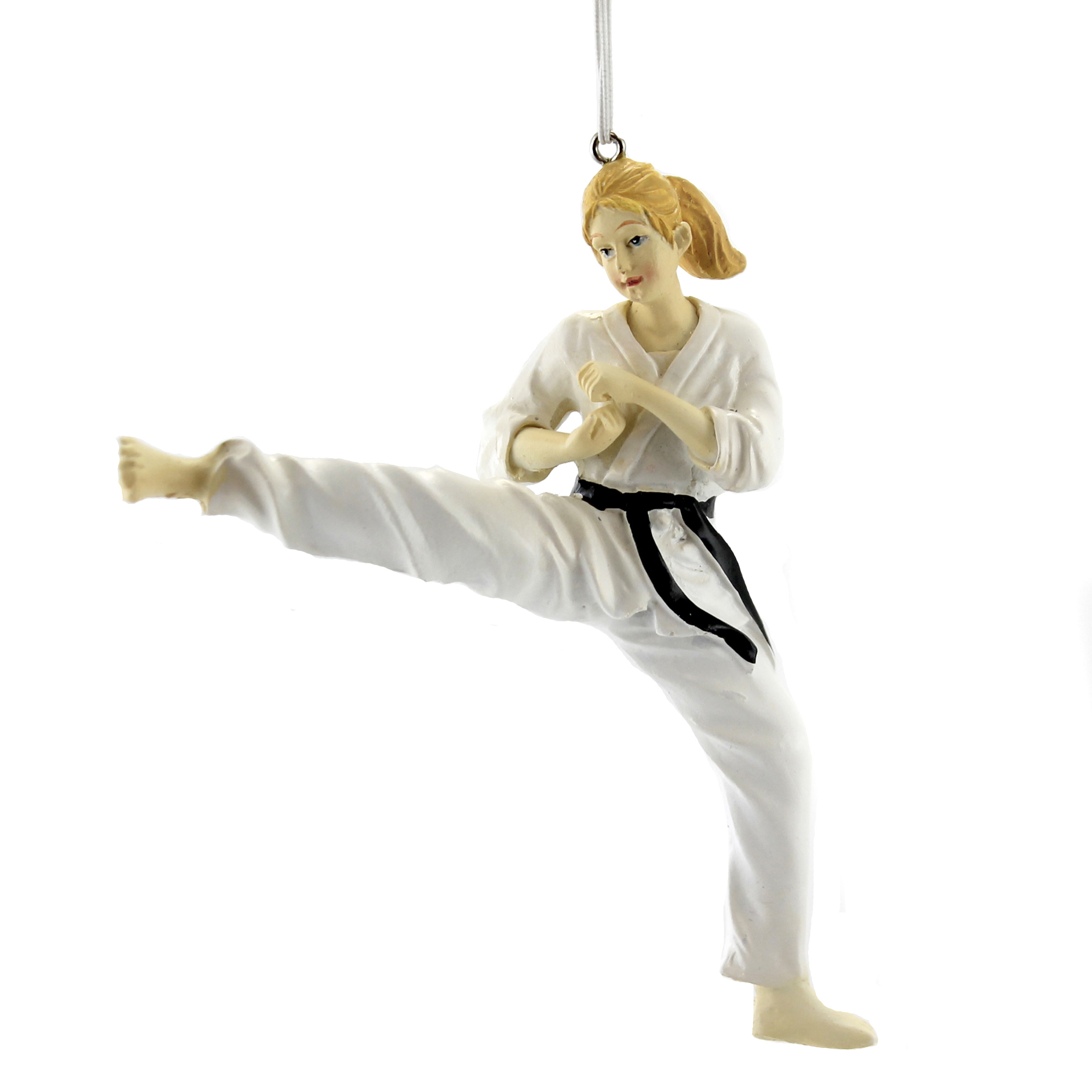 Holiday Ornament Karate Ornament Polyresin Sports Kid Action Orn70721