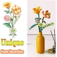 thumbnail image 4 of Juegos de construcción de ramo de flores, juguetes de bloques de construcción de flores artificiales, colección botánica para decoración del hogar, regalos de cumpleaños compatibles con Lego ER, 4 of 5