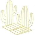 thumbnail image 1 of Bookends Metal Book Ends Heavy Duty Modern Decorative Cactus Bookend Bookshelf Decor For Home Bedroom Library Office School Book Display Desktop Organizer Decorative For Adults & Kids Gift, 1 of 7