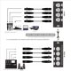 thumbnail image 4 of 3 Par de Extensores de Cable de Red Ethernet RJ45 de Audio XLR de 3 Pines y 4 Canales, Extensor de Señal de Red DMX512 Macho + Hembra, 4 of 5