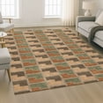 thumbnail image 6 of Addison Rugs Mayfield Premium Machine Washable Transitional Geometric Paprika Rectangle Rug, 10' x 14', 6 of 6