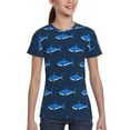 thumbnail image 4 of Fuzoiu Cute Shark Print Boys' Casual T-Shirt,Crewneck Undershirts,Boys Athletic Shirt,Short Sleeve T-Shirts for Outdoor Play, 4 of 7