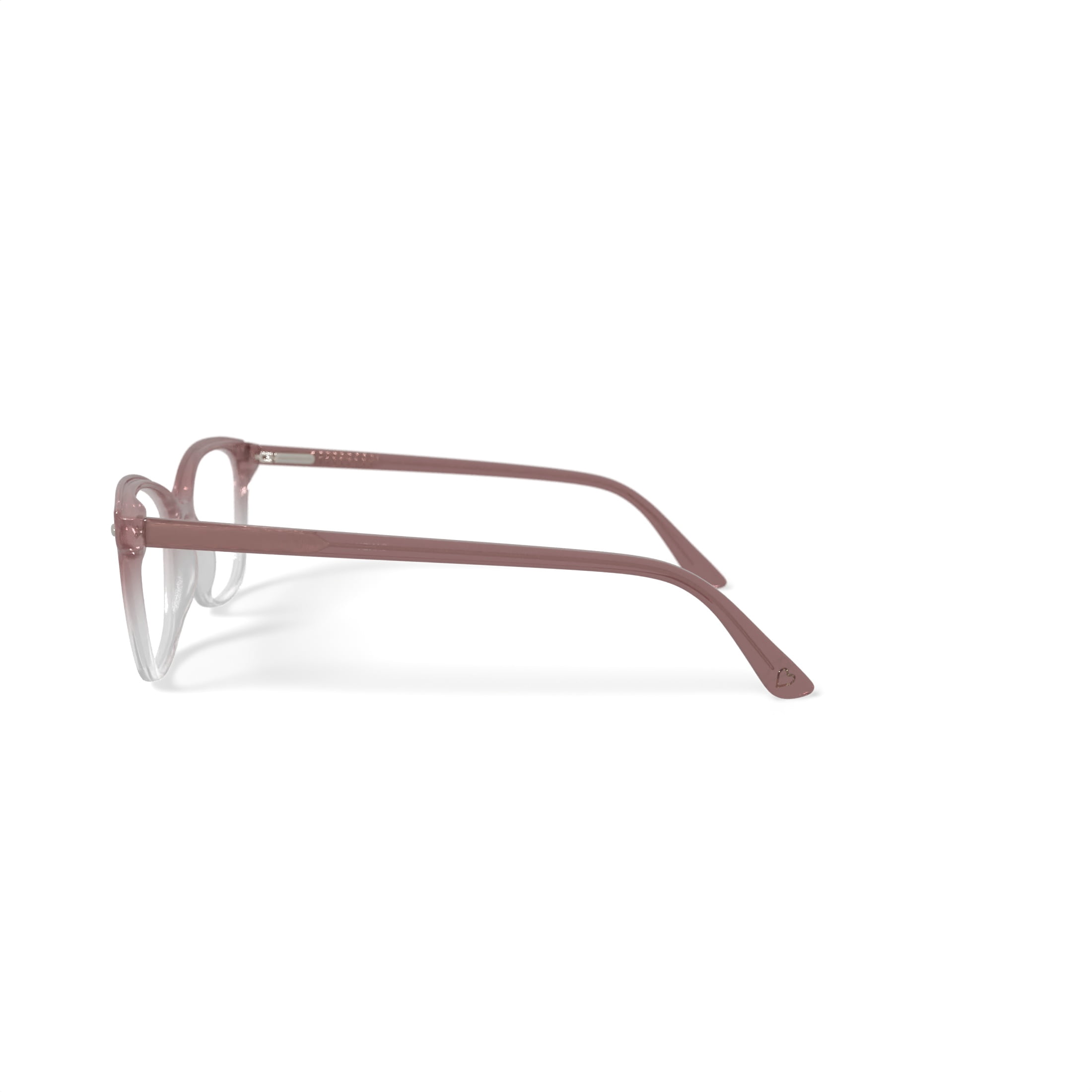 Hard Candy Women's HCV06 Sandy Square Prescription Eyeglasses with Case, Light Brown Gradient