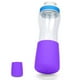thumbnail image 3 of Funda refrigerante de gel de sílice Cirkul adecuada para botellas de plástico de 22 oz. Paquete azul, morado y negro, 1 unidad. Prevención de la suciedad y resistencia al desgaste., 3 of 4