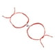 thumbnail image 1 of Pulseras Magnéticas para Parejas Uxcell, Pulseras a Juego Ajustables en Forma de Corazón con Perla Plateada, Cuerdas Trenzadas Hechas a Mano para Regalos de Joyería de Amistad, Rojo, 1 of 6
