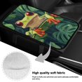 thumbnail image 7 of Yuyamidu Frog Car Center Console Cover Palm Leaves Vehicle Center Console Armrest Cover Pad for Most Car Truck SUV Auto Green Car Arm Rest Cushion Accessories, 7 of 7