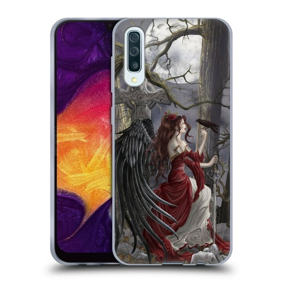 Head Case Designs Officially Licensed Nene Thomas Deep Forest Dark Angel Fairy with Raven Soft Gel Case Compatible with Samsung Galaxy A50/A30s (2019)