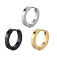 thumbnail image 6 of Soleilie Small Hoop Earrings for Women,Hypoallergenic Stainless Steel Tiny Earrings,Gold/Silver/Black Non-Tarnish Cartilage Hoop Earring for Men,Lightweight Sleeper Earrings,7/8/9/10/12/14/16mm, 6 of 6