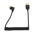 thumbnail image 2 of Cable de interfaz multimedia HD codo derecho Mini interfaz multimedia HD a cable de interfaz multimedia HD Chapado en oro 48 Gbps para teléfono celular para cámara de video Crtynell Otros, 2 of 8