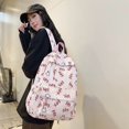 thumbnail image 5 of Mochila de nailon con grafiti de alta calidad y gran venta para mujer 2024, nueva mochila de gran capacidad con bolsillo con cremallera y linda chica del campus juvenil, 5 of 5