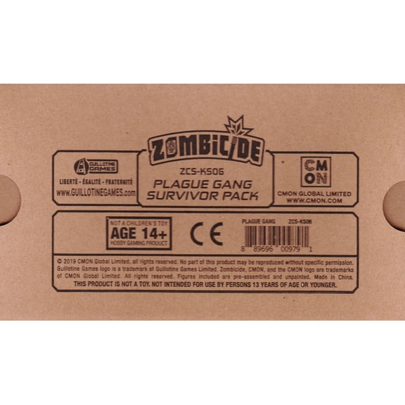 Zombicide Invader Plague Gang survivor pack. Kickstarter exclusive