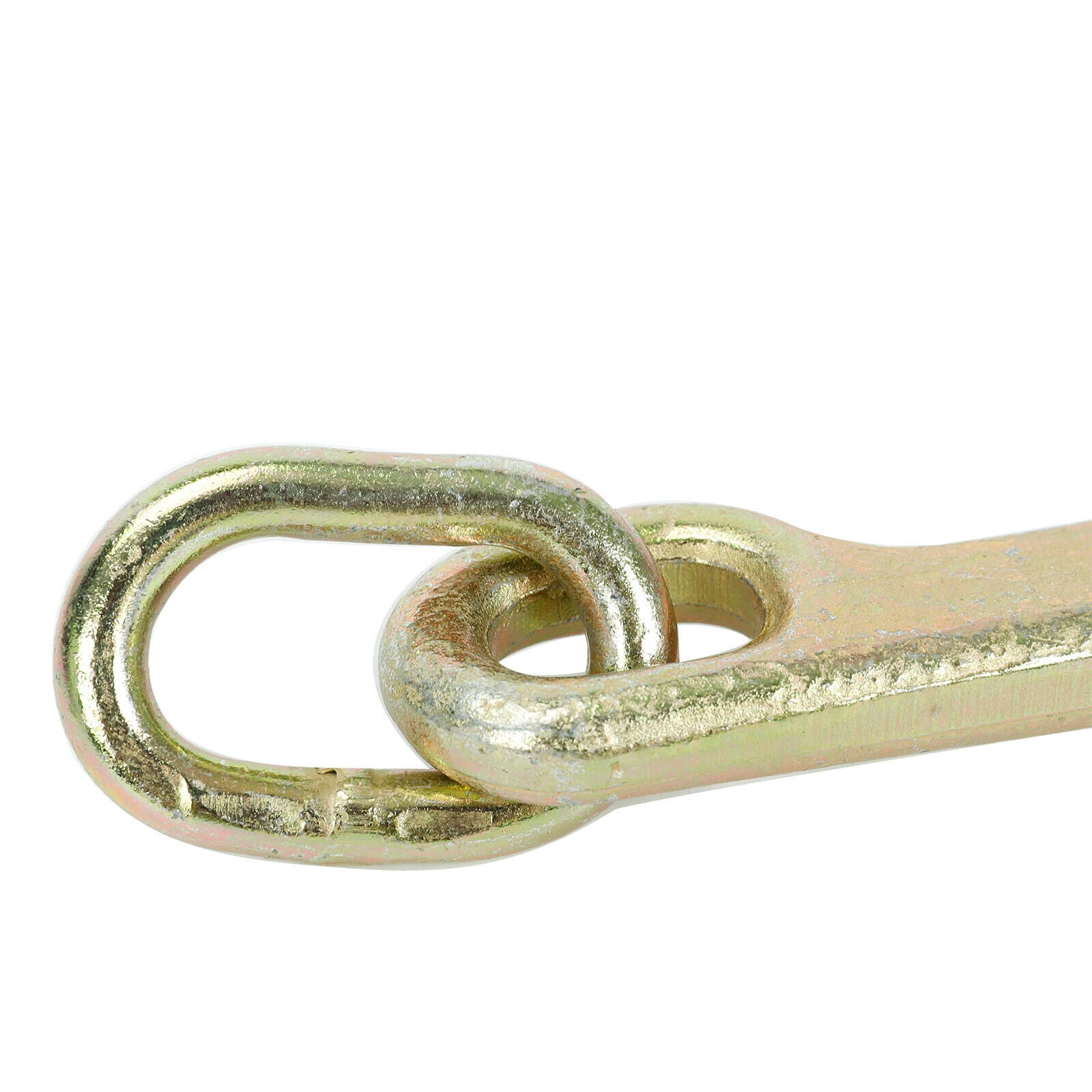 15" J Hook w/ Chain Link G70 Steel Tow Axle Strap Wrecker Roll Back Clevis 2PCS