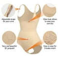 thumbnail image 5 of FITVALEN Women Tummy Control Bodysuit Seamless Body Shaper Open Bust Shapewear Body Briefer Slimmer, 5 of 7