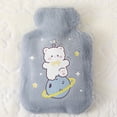 thumbnail image 4 of Soft rabbit hair hot water bottle hand warmers, 4 of 5