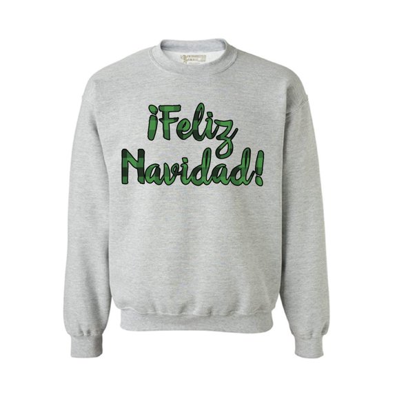 Awkward Styles Christmas Sweater Sweater Christmas Sweater Feliz Navidad Plaid Sweatshirt for Xmas