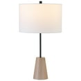 thumbnail image 7 of Evelyn&Zoe Killian 25.5" Modern Metal and Wood Table Lamp with White Drum Fabric Shade, 7 of 7
