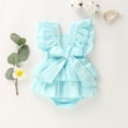thumbnail image 6 of Newborn Baby Girl Clothes Ruffle Cotton Romper Bodysuit One-Piece Jumpsuit Outfit 3M 6M 12M 18M, 6 of 7