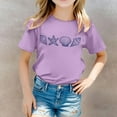 thumbnail image 2 of Suilloe Toddler Girls Tee Tops Shell Starfish Printing Crewneck Short Sleeve Top Casual Wear Trendy Loose Kids Girls Summer Tee Tops,3 -4 Years, 2 of 5