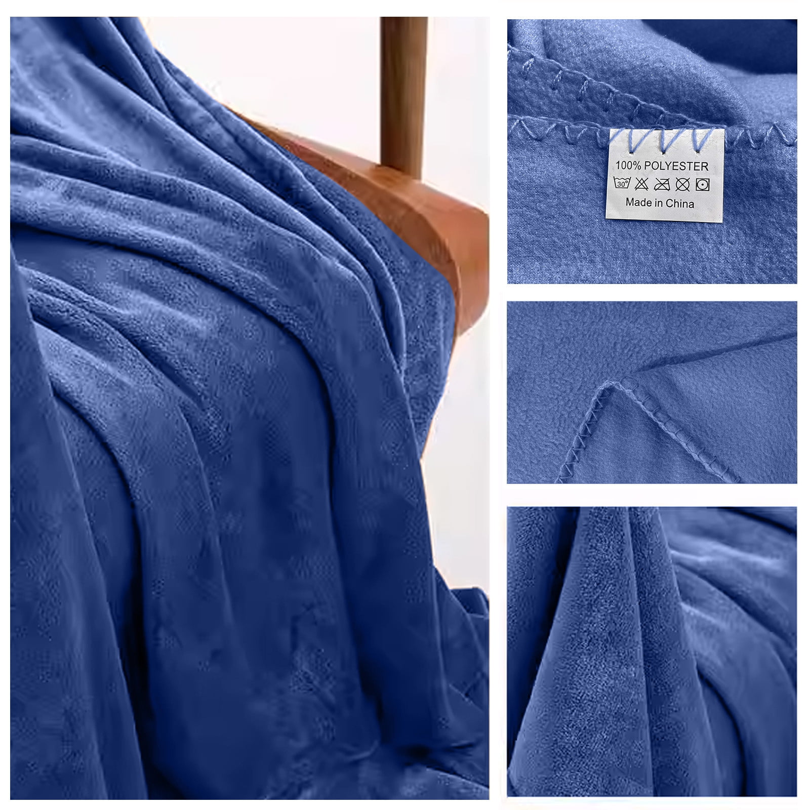 Kiplyki Fleece Throw Blanket for Couch Lightweight Plush Fuzzy Cozy Soft Blankets and Throws for Sofa, 50x60 Inches