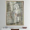 thumbnail image 2 of Designart ' Grey Silver Geometric Composition ' Modern Framed Canvas, 2 of 3