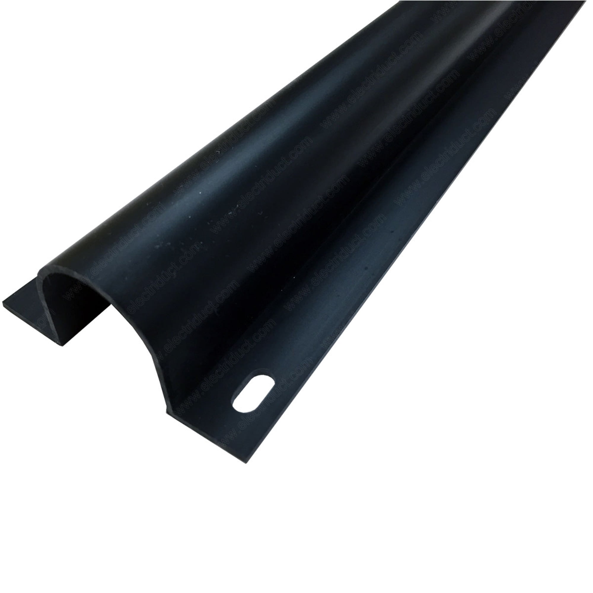 1" Flanged PVC Wire Guard Stick Length 5 Feet Black 1 Piece