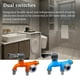 thumbnail image 2 of Grifos de control dual Salidas dobles Grifo de agua Conector de interfaz universal Grifos de fregad Tomshoo  Grifo de grifo, 2 of 7