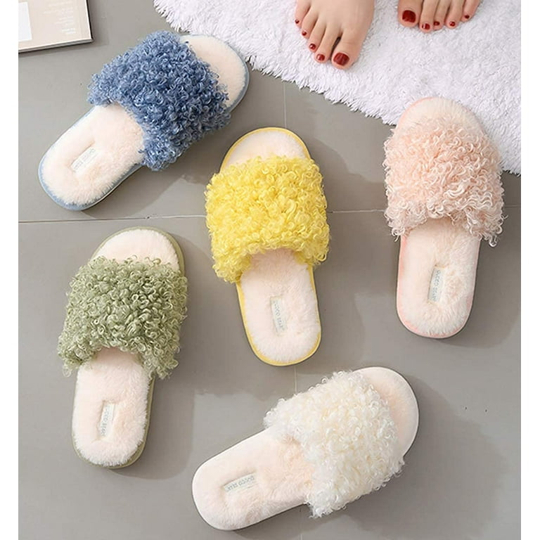 Fur hotsell sandals walmart