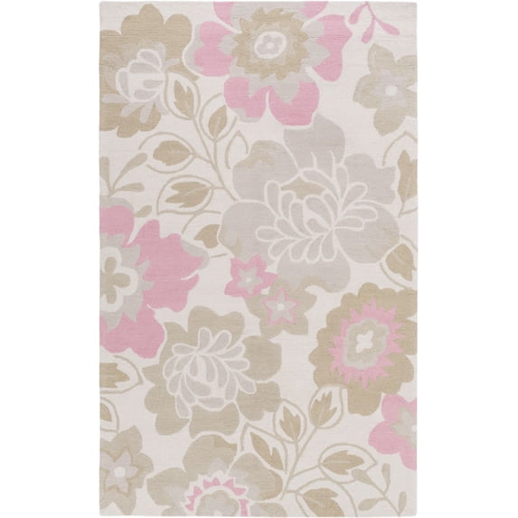 Surya Peek-a-Boo 2' x 3' Area Rug 2' x 3 2' x 3' Pink Neutral