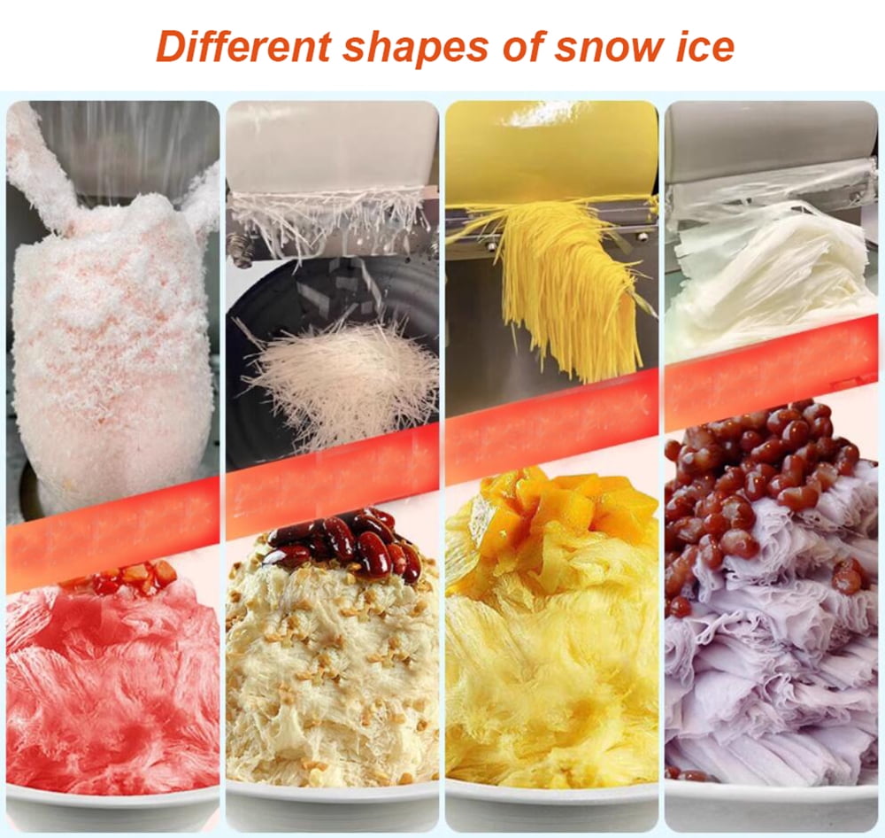 Air Cool Snowfake Ice Machine Snow Cone Machine Crushed Snow Cone Shaver
