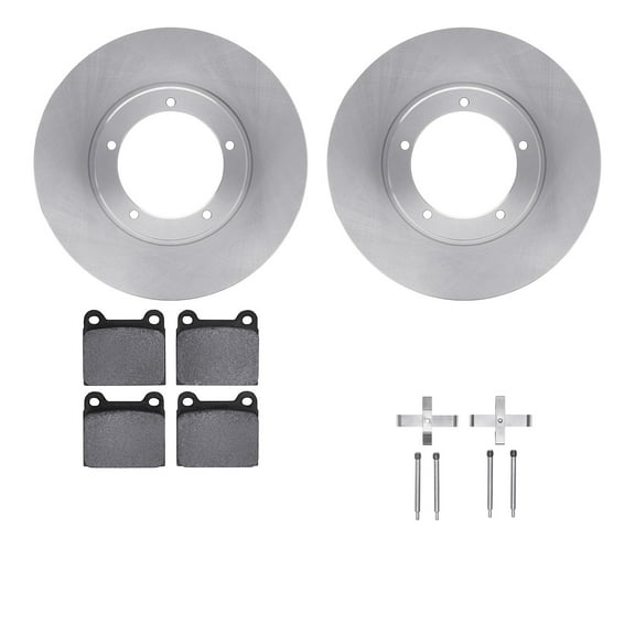 Dynamic Friction Company Front Brake Rotors with 5000 Advanced Brake Pads includes Hardware 6512-02036