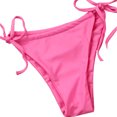 thumbnail image 5 of Gupgi Womens Solid Color Swimming Set, Bandage Bikini Top + Lace Up Briefs, 5 of 5