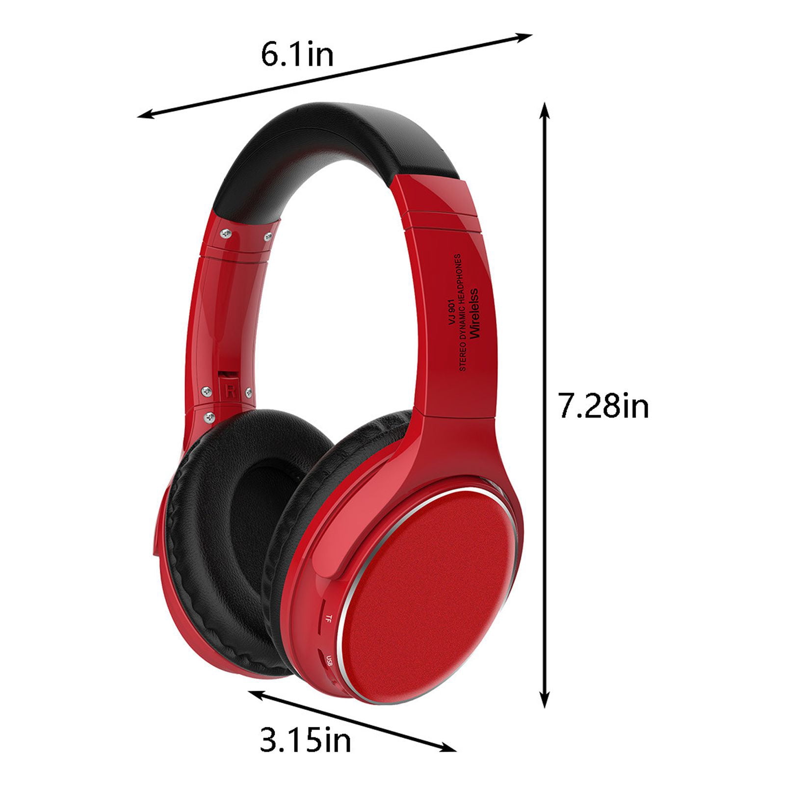 Wireless Bluetooth Headphones, Noise Cancelling Over-Ear Design with Long Playtime, Comfortable Fit for Work, Travel, Gaming