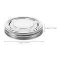 thumbnail image 2 of FOMIYES 1Set Mason Jar Lid Canning Jar Lids Stainless Steel Regular Mouth Leak Proof Cap For Kitchen Home Cookware, 2 of 8