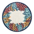 thumbnail image 3 of Unique Loom Belize Outdoor Collection Area Rug - Belmopan (3' 3" Round Multi/Ivory), 3 of 7