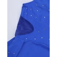 thumbnail image 6 of iEFiEL Girls Cutout Back Ballet Dance Leotard Sparkly Rhinestone Dancewear Blue 14, 6 of 7