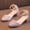 Pink, variant on Viluyesy Girls' Fashion Half Sandals with Low Heel Princess Style Dress Sandals for Kids Beige Size 6