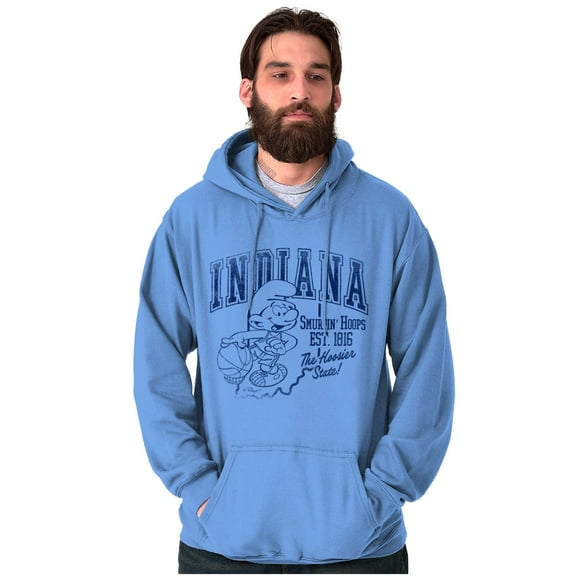 Indiana IA Basketball Sports Smurfs Hoodie Sweatshirt Women Men Brisco Brands M