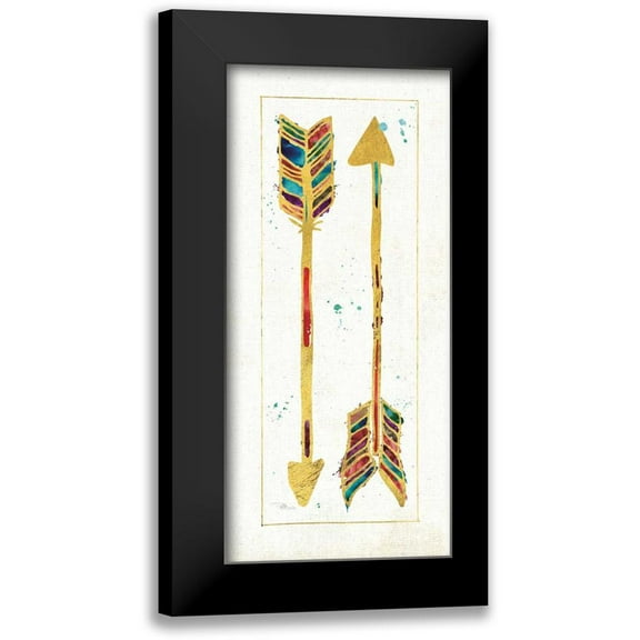 Pela Studio 9x14 Black Modern Framed Museum Art Print Titled - Beautiful Arrows II