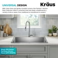 thumbnail image 5 of KRAUS Fairlane 33” Drop In / Top Mount Single Bowl 18-Gauge Stainless Steel Kitchen Sink, 5 of 7