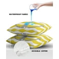 thumbnail image 5 of Outdoor Throw Pillow Cover Ocean Nautical Anchor on Wave Waterproof Cushion Covers 2 Pack Yellow and White Wavy Stripe Pillow Cases Home Decoration for Patio Garden Couch Sofa, 5 of 7